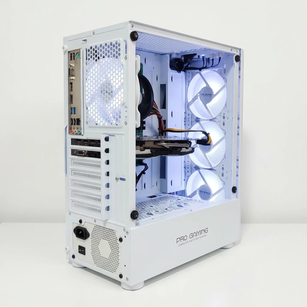 Calculator Gaming Intel Coffee Lake Core i5 8400, 16GB DDR4, SSD NVME 256GB + 500GB HDD, video MSI Radeon RX 580 Armor OC 8GB GDDR5 256-bit, telecomanda ARGB