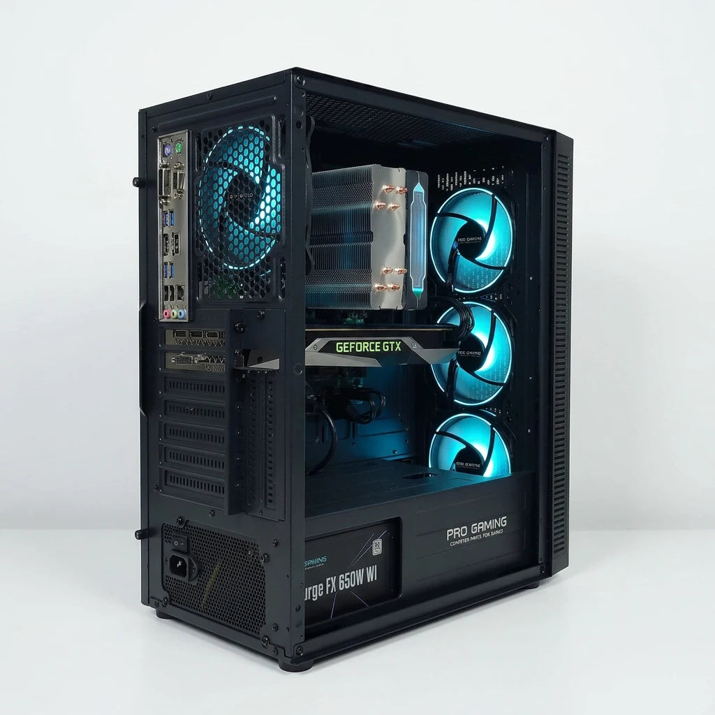 Calculator Gaming Intel i7 7700, 16GB DDR4, NVME 256GB + 1TB HDD, video NVidia GeForce GTX 1070 8GB GDDR5 256-bit, telecomanda ARGB