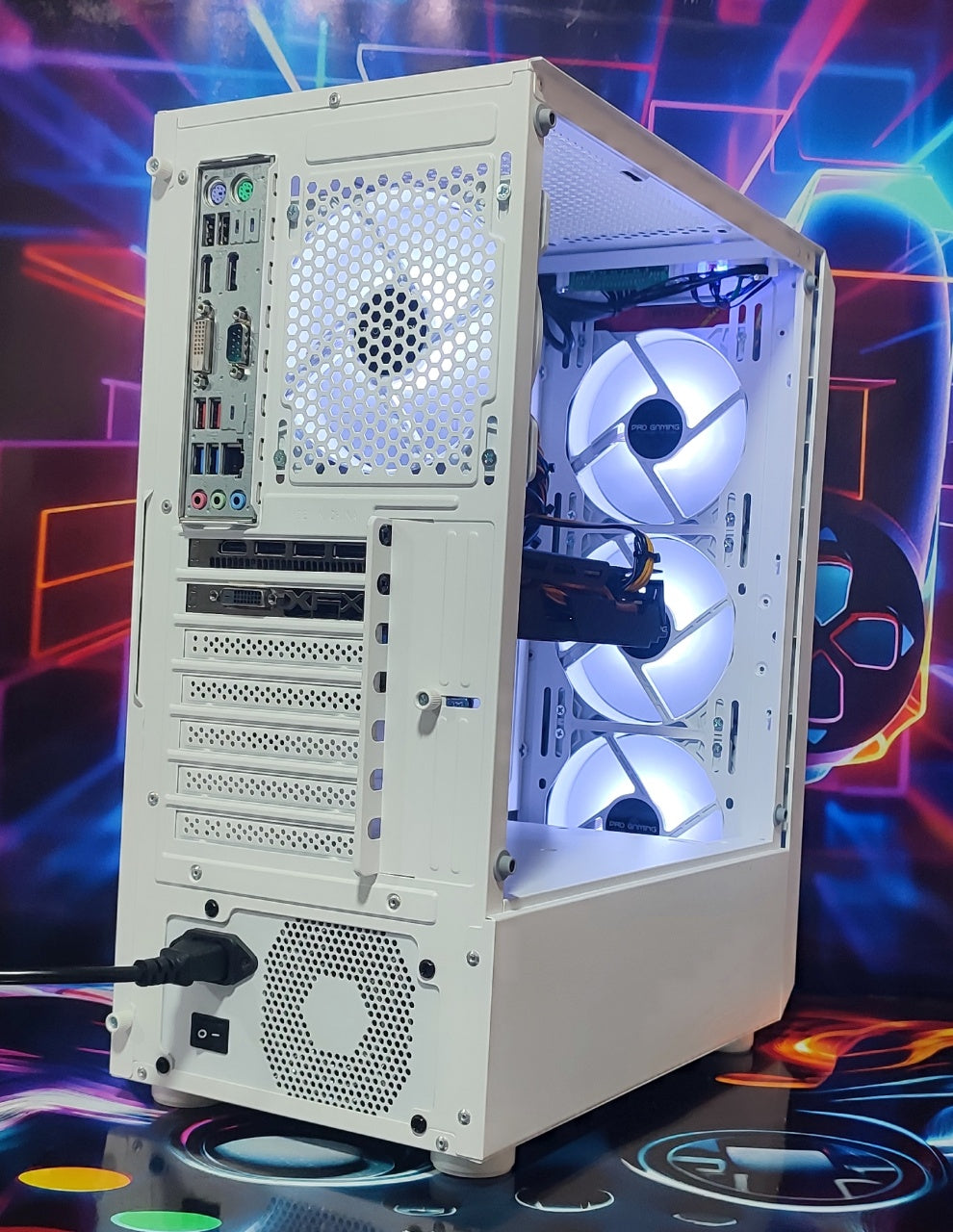 Calculator Gaming Intel Coffee Lake Core i5 8600, 16GB DDR4, SSD NVME 256GB + 500GB HDD, video XFX Radeon RX 580 GTS XXX Edition 8GB GDDR5 256-bit, telecomanda ARGB