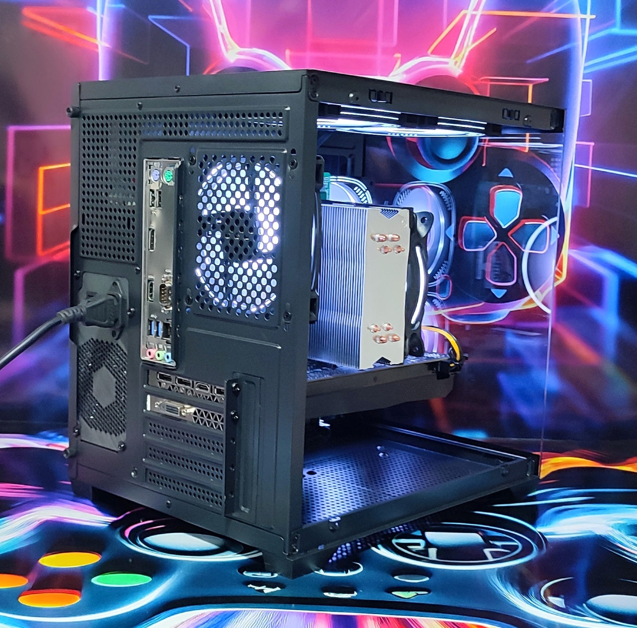 Calculator Gaming Intel Rocket Lake Core i5 10500, 16GB DDR4, NVME 512GB + 1TB HDD, video PNY GeForce GTX 1070 8GB GDDR5 256-bit, telecomanda ARGB