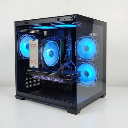 Calculator Gaming Intel Alder Lake, Core i5 12400, 32GB DDR4, NVME 512GB + 1TB HDD, video EVGA GeForce RTX 2080 Ti XC Ultra Gaming 11GB GDDR6 352-bit, telecomanda ARGB