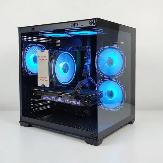 Calculator Gaming Intel Alder Lake, Core i5 12400, 32GB DDR4, NVME 512GB + 1TB HDD, video EVGA GeForce RTX 2080 Ti XC Ultra Gaming 11GB GDDR6 352-bit, telecomanda ARGB
