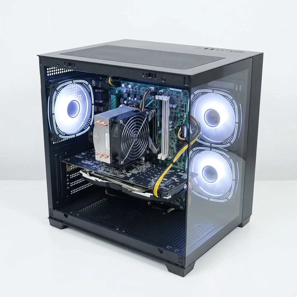 Calculator Gaming Xeon E5-2680 V4( PESTE i7 9700) , 16GB DDR4, SSD 240GB + 500GB HDD, video MSI Radeon RX 580 Armor OC 8GB GDDR5 256-bit, Telecomanda ARGB