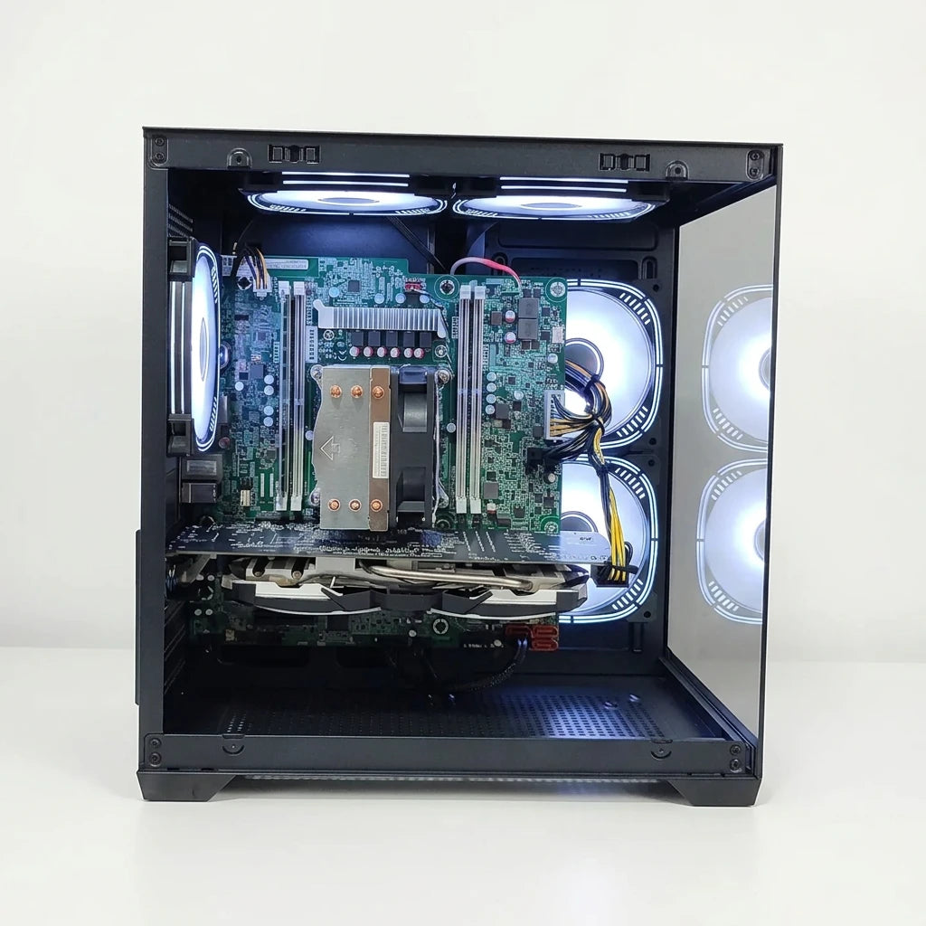 Calculator Gaming Xeon E5-2680 V4( PESTE i7 9700) , 16GB DDR4, SSD 240GB + 500GB HDD, video MSI Radeon RX 580 Armor OC 8GB GDDR5 256-bit, Telecomanda ARGB