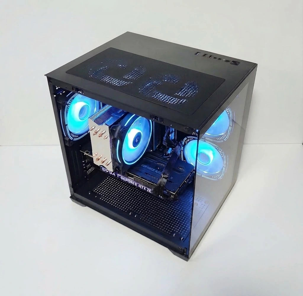 Calculator Gaming Intel Alder Lake, Core i5 12400, 32GB DDR4, NVME 512GB + 1TB HDD, video EVGA GeForce RTX 2080 Ti XC Ultra Gaming 11GB GDDR6 352-bit, telecomanda ARGB