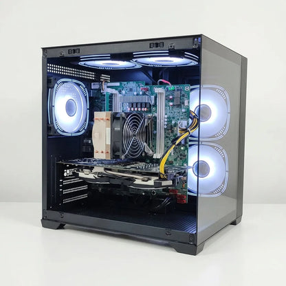 Calculator Gaming Xeon E5-2680 V4( PESTE i7 9700) , 32GB DDR4, SSD 240GB + 500GB HDD, video MSI Radeon RX 580 Armor OC 8GB GDDR5 256-bit, Telecomanda ARGB