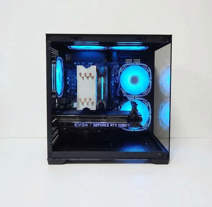 Calculator Gaming Intel Alder Lake, Core i5 12400, 32GB DDR4, NVME 512GB + 1TB HDD, video EVGA GeForce RTX 2080 Ti XC Ultra Gaming 11GB GDDR6 352-bit, telecomanda ARGB