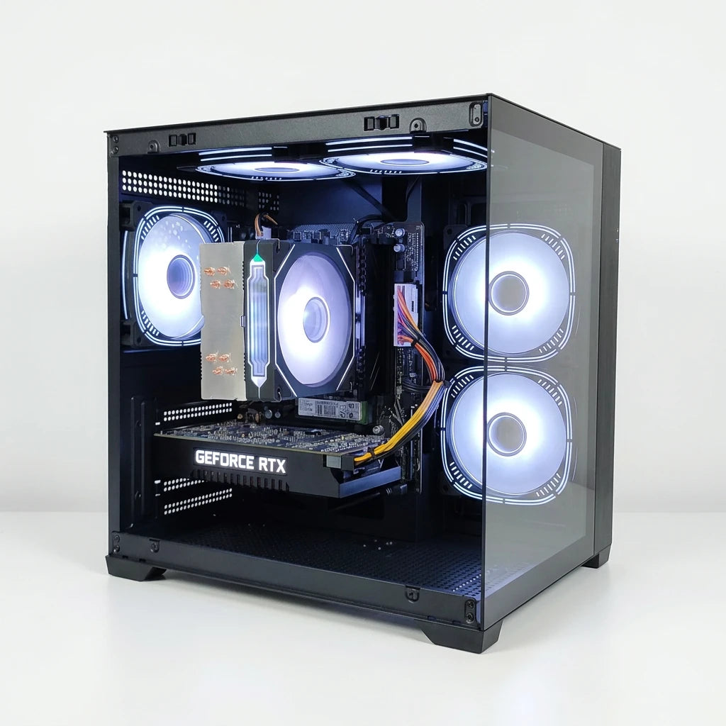 Calculator Gaming AMD Ryzen 5 5500, 16GB DDR4, NVME 512GB + 1TB HDD, video Nvidia GeForce RTX 2060 SUPER 8GB GDDR6 256-bit, Telecomanda ARGB