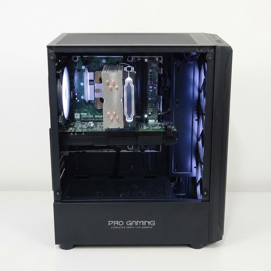 Calculator Gaming Intel E2236(peste I7 9700), 16GB DDR4, SSD NVME 512GB + 500GB HDD, video NVidia GeForce GTX 1080 8GB GDDR5X 256-bit, placa de sunet Creative SB1570, Telecomanda ARGB