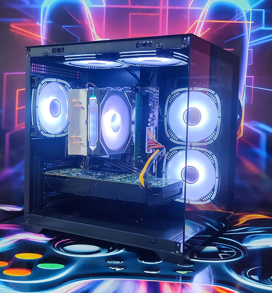 ARES - Calculator Gaming AMD Ryzen 5 5500, 16GB DDR4, NVME 512GB + 1TB HDD, video NVidia GeForce GTX 1080 8GB GDDR5X 256-bit, Telecomanda ARGB