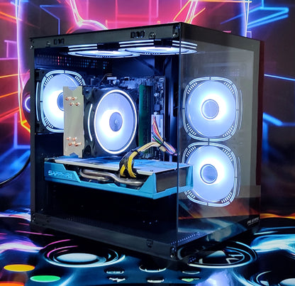 Calculator Gaming Intel i7 6700, 16GB DDR4, SSD 512GB + 1TB HDD, video SAPPHIRE RX 580 NITRO+ 8GB GDDR5 256-bit Special Edition, Telecomanda ARGB