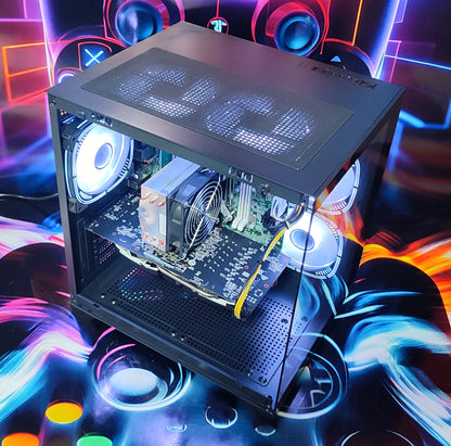 Calculator Gaming Xeon E5-2680 V4( PESTE i7 9700) , 16GB DDR4, SSD 240GB + 500GB HDD, video MSI Radeon RX 580 Armor OC 8GB GDDR5 256-bit, Telecomanda ARGB