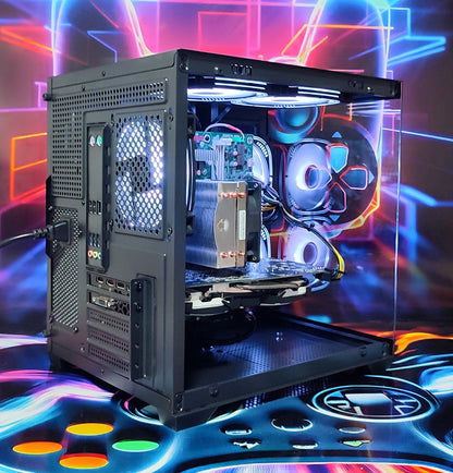 Calculator Gaming Xeon E5-2680 V4( PESTE i7 9700) , 16GB DDR4, SSD 240GB + 500GB HDD, video MSI Radeon RX 580 Armor OC 8GB GDDR5 256-bit, Telecomanda ARGB