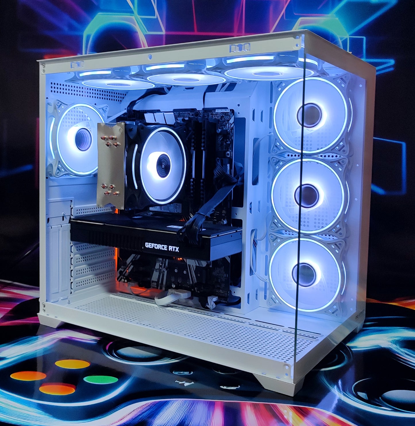 Calculator Gaming Intel Coffee Lake Core i7 9700k, 32GB DDR4, SSD NVME 512GB + 1TB HDD, video Nvidia GeForce RTX 2080 Dual 8GB GDDR6 256-bit, Telecomanda ARGB