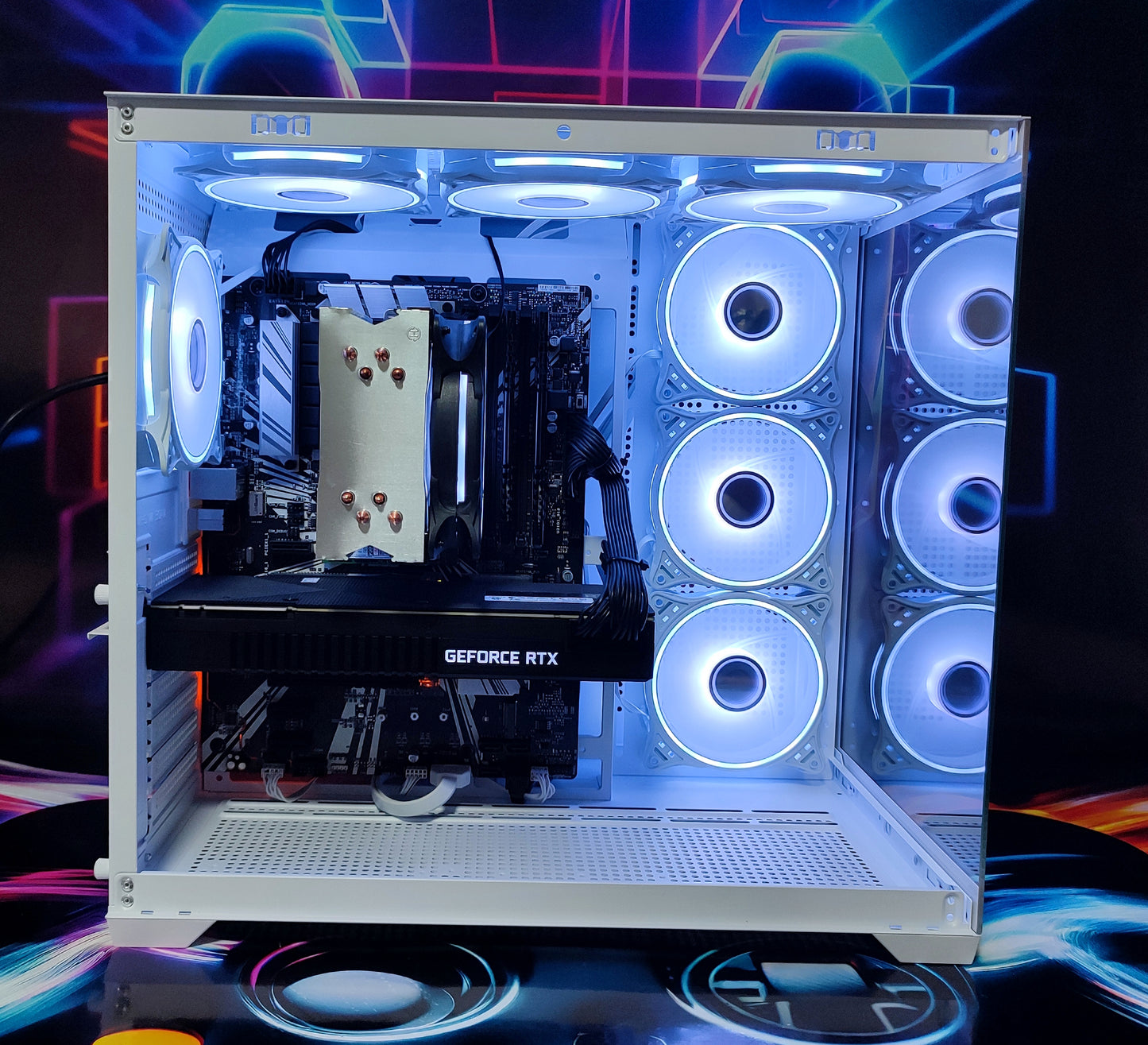 Calculator Gaming Intel Coffee Lake Core i7 9700k, 32GB DDR4, SSD NVME 512GB + 1TB HDD, video Nvidia GeForce RTX 2080 Dual 8GB GDDR6 256-bit, Telecomanda ARGB