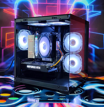 Calculator Gaming AMD Ryzen 5 5500, 16GB DDR4, NVME 512GB + 1TB HDD, video Nvidia GeForce RTX 2060 SUPER 8GB GDDR6 256-bit, Telecomanda ARGB