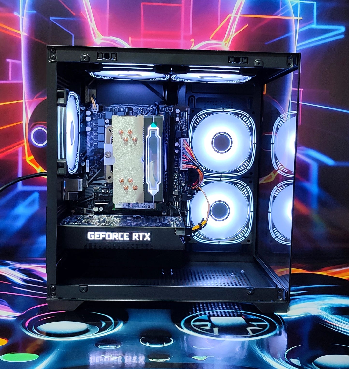 Calculator Gaming AMD Ryzen 5 5500, 16GB DDR4, NVME 512GB + 1TB HDD, video Nvidia GeForce RTX 2060 SUPER 8GB GDDR6 256-bit, Telecomanda ARGB