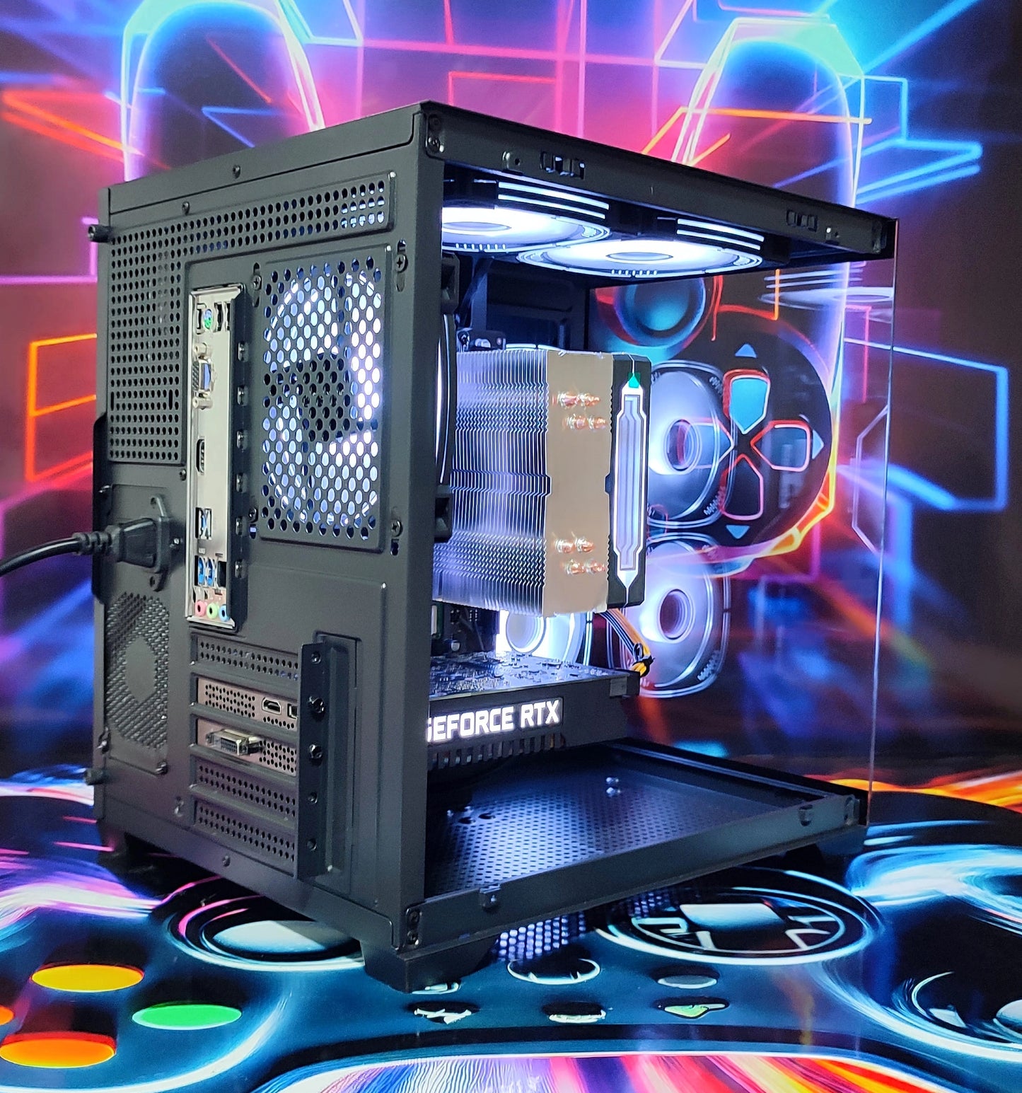 Calculator Gaming AMD Ryzen 5 5500, 16GB DDR4, NVME 512GB + 1TB HDD, video Nvidia GeForce RTX 2060 SUPER 8GB GDDR6 256-bit, Telecomanda ARGB