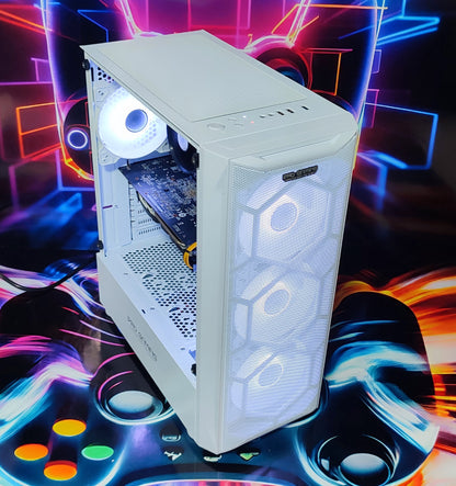 Calculator Gaming Intel Coffee Lake Core i5 8600, 16GB DDR4, SSD NVME 256GB + 500GB HDD, video XFX Radeon RX 580 GTS XXX Edition 8GB GDDR5 256-bit, telecomanda ARGB