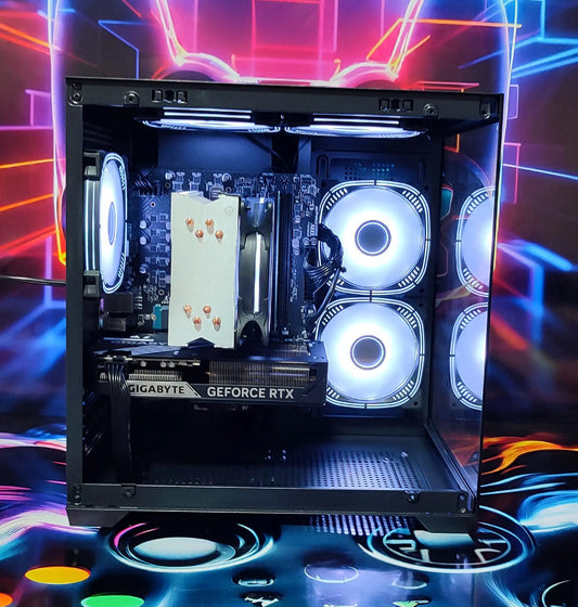 Calculator Gaming Intel Raptor Lake Refresh, Core i5 14400F, 32GB DDR4, NVME 1TB, video GIGABYTE GeForce RTX 5060 Ti WINDFORCE OC 16GB GDDR7 128-bit DLSS 4.0, telecomanda ARGB