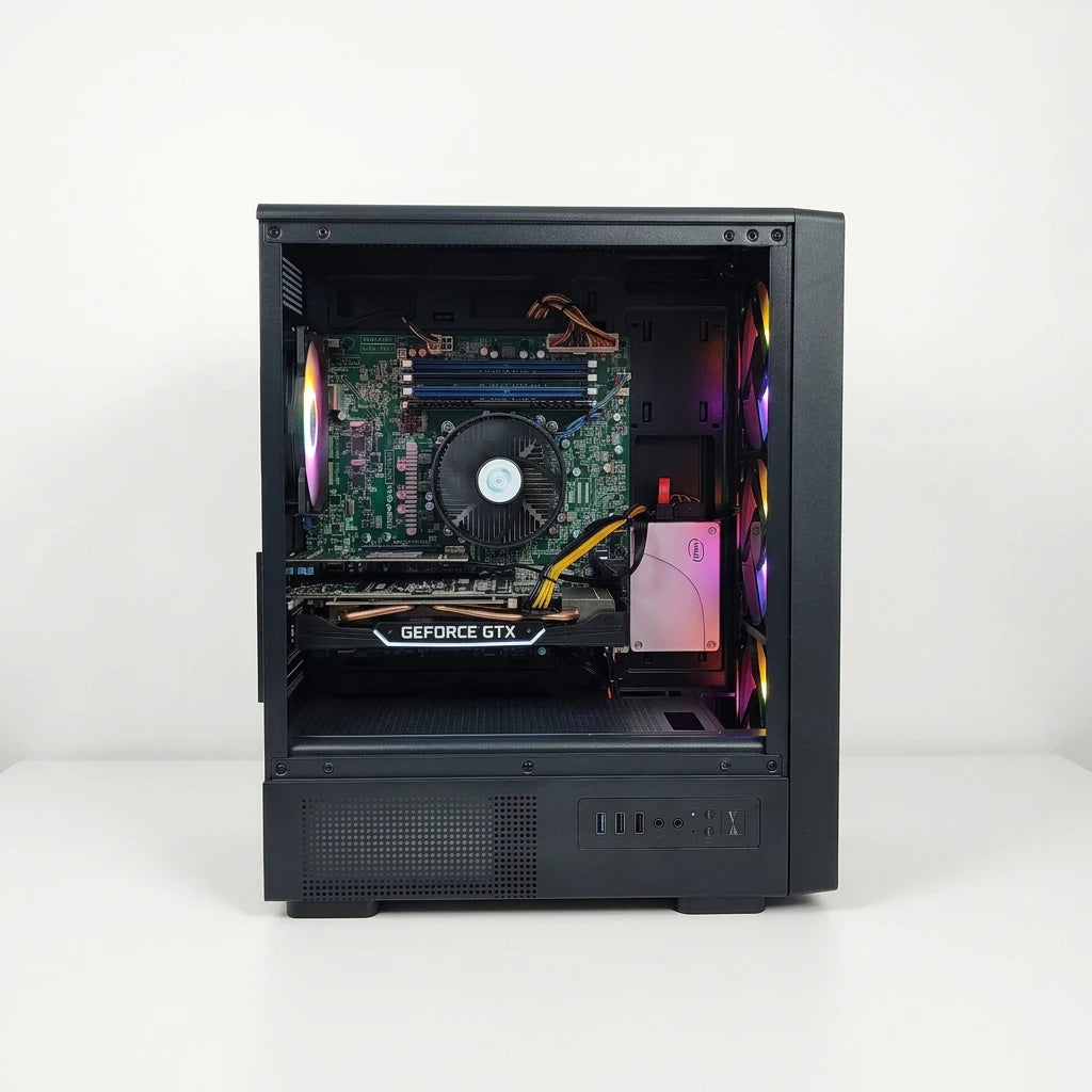 Calculator Gaming Intel Xeon E3-1230 v6 ( i7 6700), 16GB DDR4, SSD 240GB + 500GB HDD, placa sunet Creative, video Gainward GeForce GTX 1660 SUPER Ghost 6GB GDDR6 192-bit