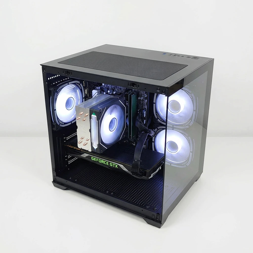 Calculator Gaming AMD Ryzen 5 5600X, 16GB DDR4, NVME 512GB + 1TB HDD, video Nvidia GeForce GTX 1080 Ti GAMING 11GB DDR5X 352-bit, Telecomanda ARGB