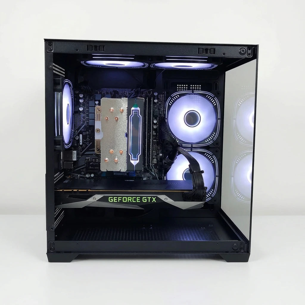 Calculator Gaming AMD Ryzen 5 5600X, 16GB DDR4, NVME 512GB + 1TB HDD, video Nvidia GeForce GTX 1080 Ti GAMING 11GB DDR5X 352-bit, Telecomanda ARGB