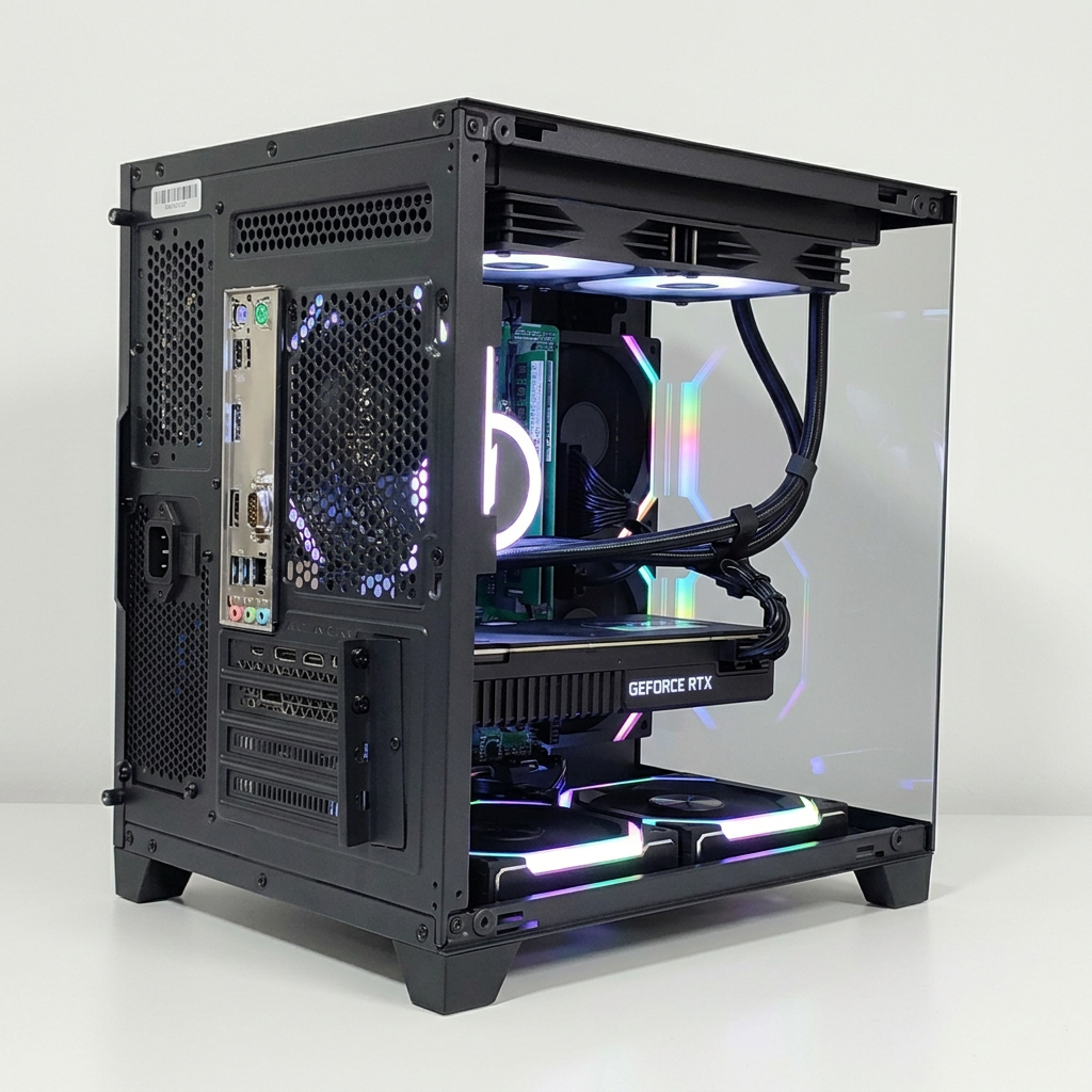 Calculator Gaming Intel Comet Lake Core i5 10500, 32GB DDR4, NVME 512GB + 1TB HDD, video NVIDIA GeForce RTX 2080 8GB GDDR6 256-bit, telecomanda ARGB