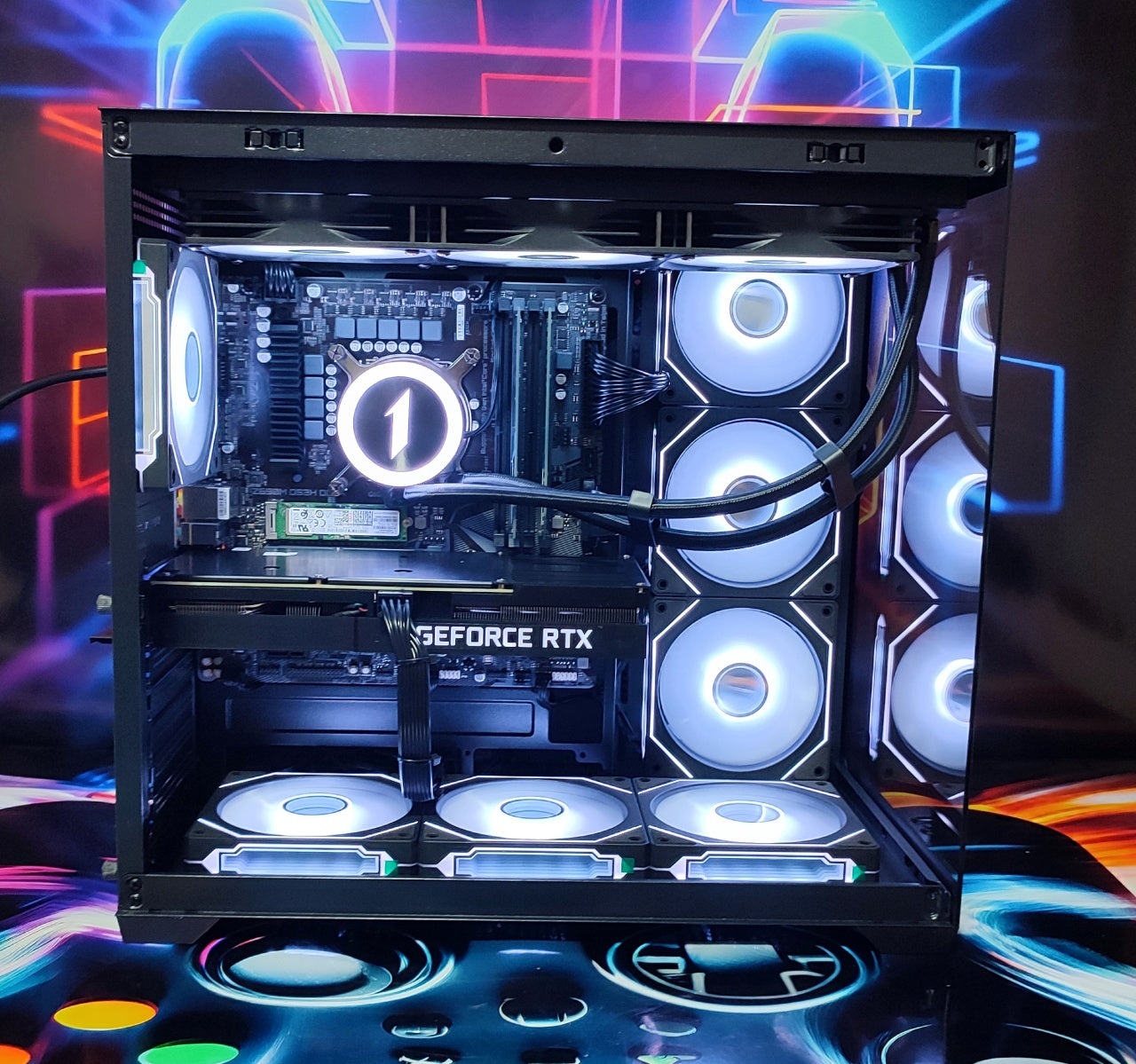 Calculator Gaming Intel Raptor Lake Refresh, Core i7 13700, 32GB DDR4, NVME 1TB + SSD 2TB, video ASUS GeForce RTX 3070 TUF GAMING O8G GDDR6 256-bit, telecomanda ARGB