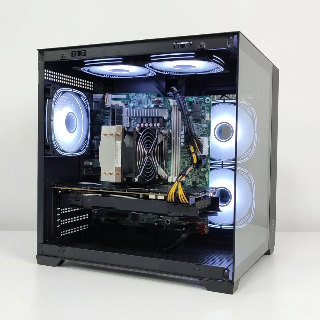 Calculator Gaming Xeon E5-2697 V3( PESTE i7 9700) , 32GB DDR4, SSD 500GB + 1TB HDD, video NVidia GeForce GTX 1070 8GB GDDR5 256-bit, Telecomanda ARGB