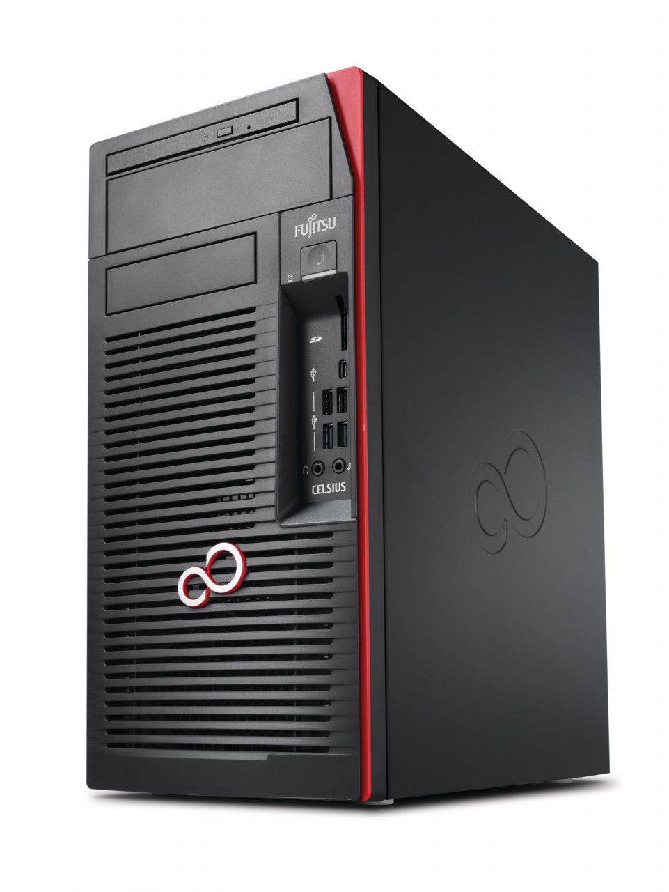 Calculator Office/Gaming Fujitsu Celsius W570n, Procesor Xeon Intel Kaby Lake 1230 V6 (peste i7-6700), 16GB DDR4, SSD NVME 256GB + HDD 500GB, video AMD Radeon RX 460 2GB GDDR5 128 bit