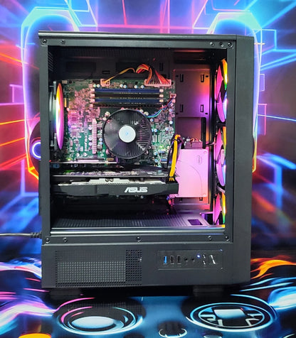 Calculator Gaming Intel Xeon E3-1230 v6 (peste i7 6700) , 16GB DDR4, SSD 240GB + 500GB HDD, placa sunet Creative, video ASUS Expedition Radeon RX 570 4GB GDDR5 256 bit HDMI