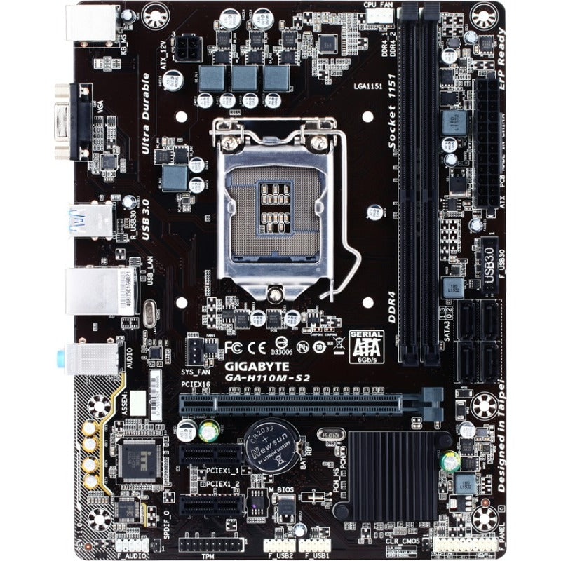 Kit placa de baza GIGABYTE GA-H110M-S2H + procesor Xeon E3-1230 V6 (i7 6700)