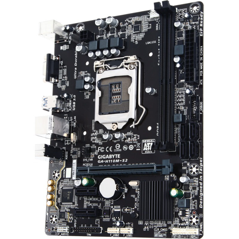Kit placa de baza GIGABYTE GA-H110M-S2H + procesor Xeon E3-1230 V6 (i7 6700)