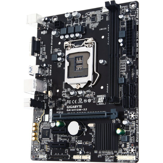 Kit placa de baza GIGABYTE GA-H110M-S2H + procesor Xeon E3-1230 V6 (i7 6700)