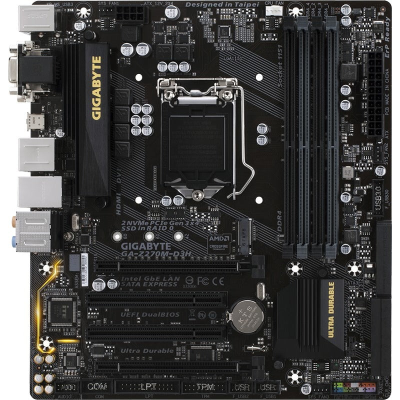 Placa de baza GIGABYTE GA-Z270M-D3H, skt. 1151 V1